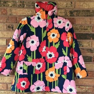 Girls Gymboree Floral Rain Jacket Coat